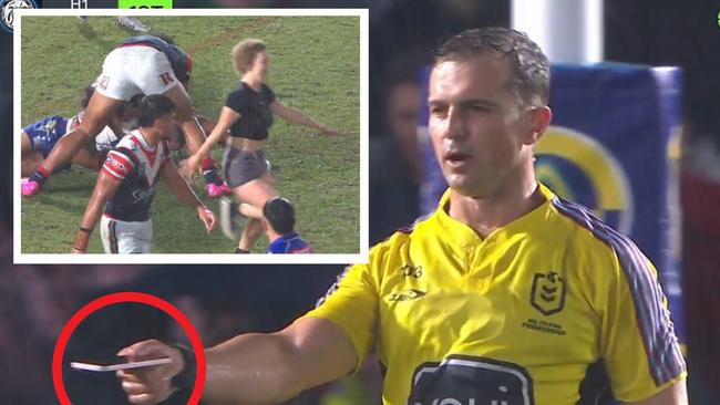 When was the last time a phone stopped an NRL match? Photo: Fox Sports