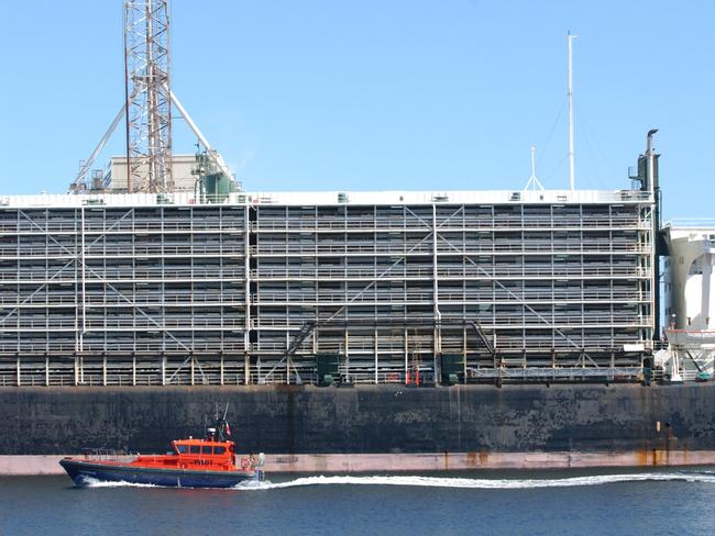 File photo of freight ship Al Kuwait docked in Fremantle. Picture: Richard Polden