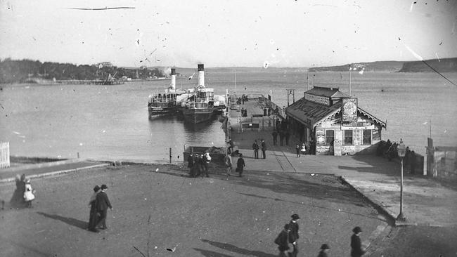 Manly Wharf in 1890. Picture: Northern Beaches Council