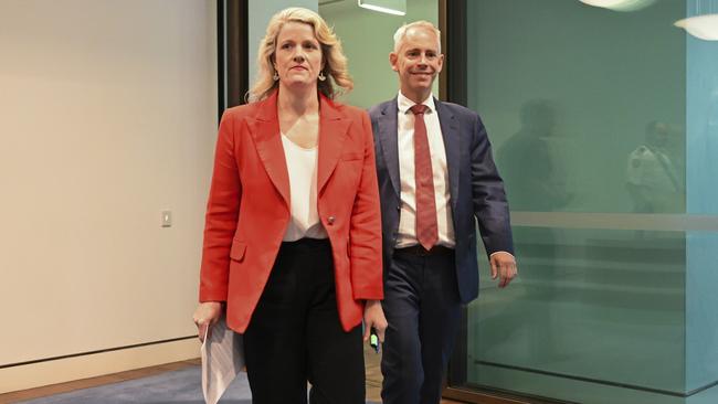 Home Affairs Minister Clare O'Neil and Immigration Minister Andrew Giles. Picture: NCA NewsWire / Martin Ollman