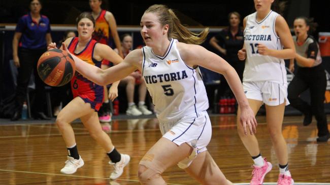 Victoria's Lily Carmody during the Under-20 National Championships in Geelong. Picture: Lachlan Hannah