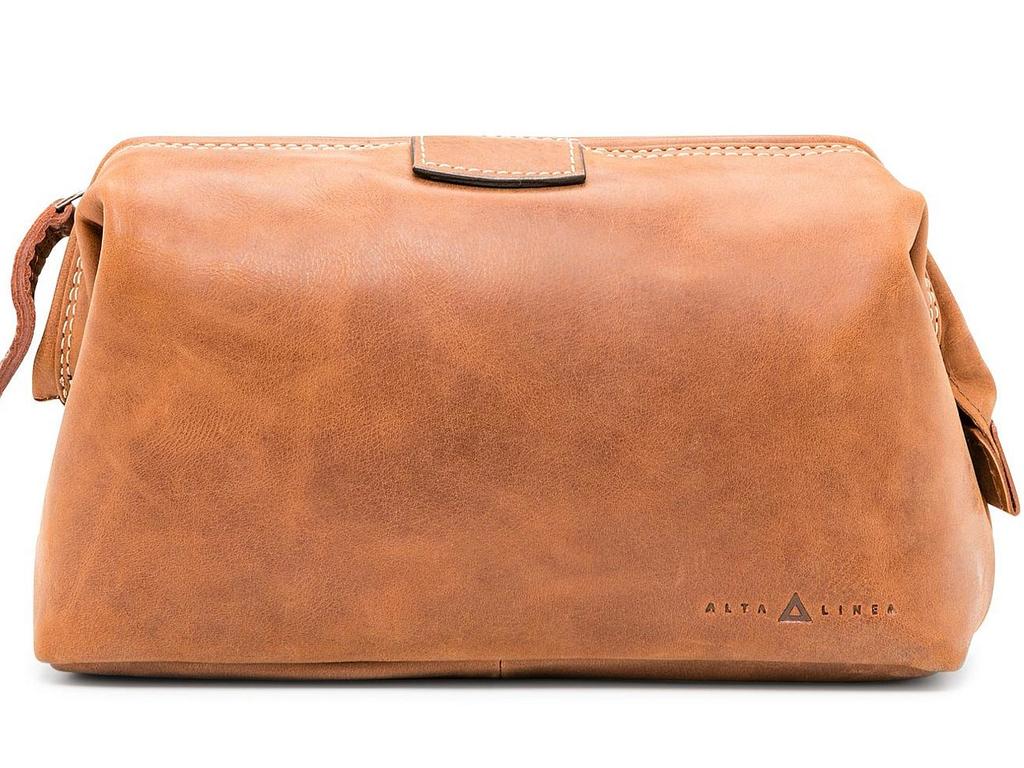 <p><b>ALTA LINEA&rsquo;S LONGREACH FRAME WET PACK- $69</b> Sometimes you just need something a little fancy without breaking the bank and this<a href="https://www.davidjones.com/bags-and-accessories/luggage-and-travel/toiletry-bags/21900814/LONGREACH-FRAME-WET-PACK.html" target="_blank" rel="noopener"> little leather wet pack </a>delivers it all in spades. It&rsquo;s a chic leather design that blokes will love, lined for ease of cleaning and is the perfect addition to throw in your overnighter. A great gift for all intrepid travellers, business or otherwise.<br><i>-Erica Watson</i></p>