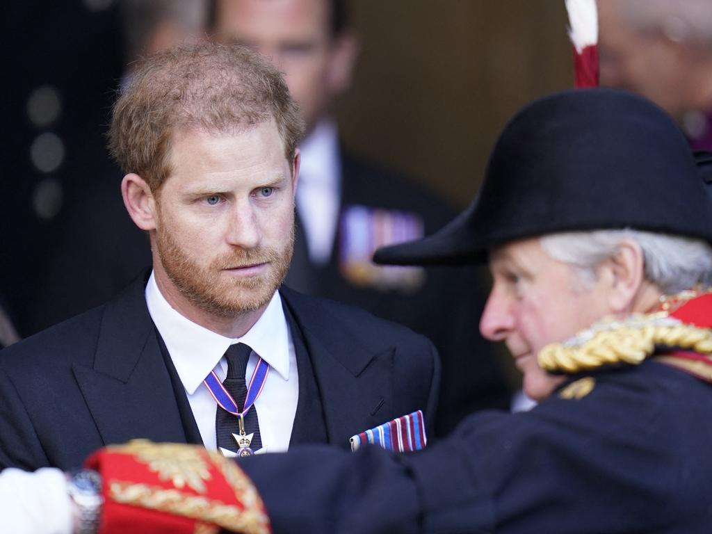 Prince Harry Spare Memoir Prince Philip Funeral Fight Herald Sun