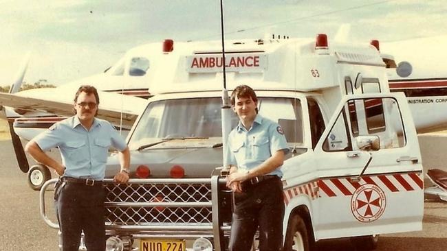 Grant Prendergast (left) has been a paramedic for 42 years. Picture: Supplied