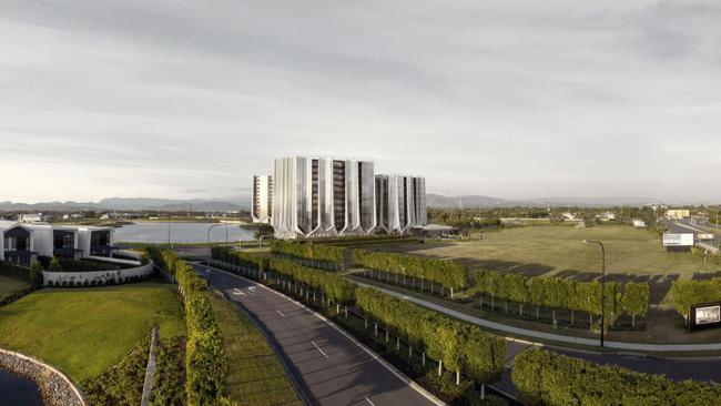 Artist impression of Sunland's The Lanes development on the Gold Coast.