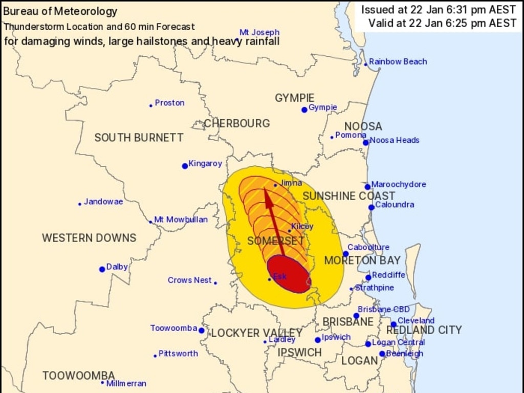 Damaging winds, large hail and heavy rain are set to impact these areas.