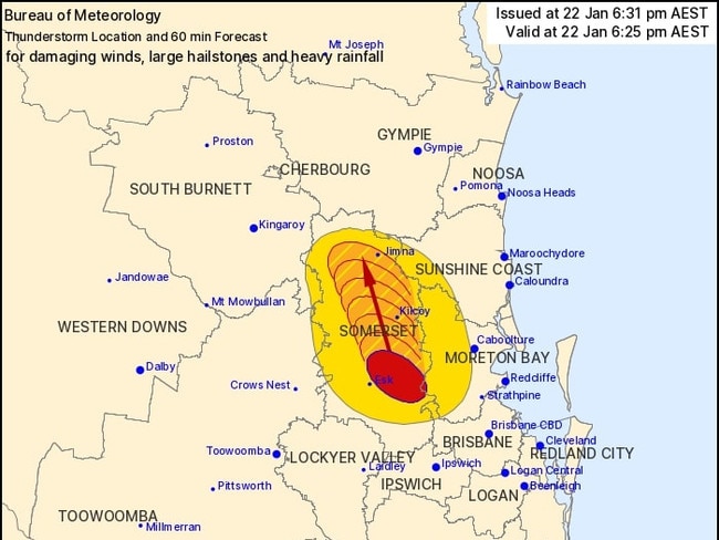 Damaging winds, large hail and heavy rain are set to impact these areas.