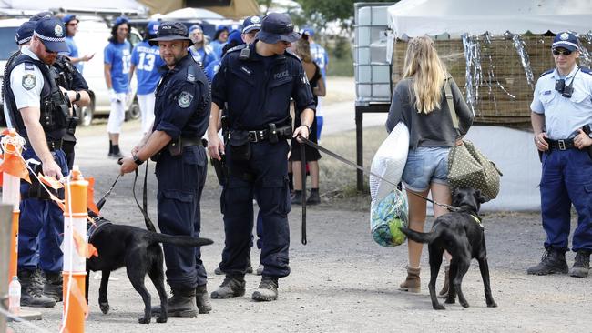 A heavy police presence has seen more than people issued court attendance notices for drug-related offences. Picture: David Swift