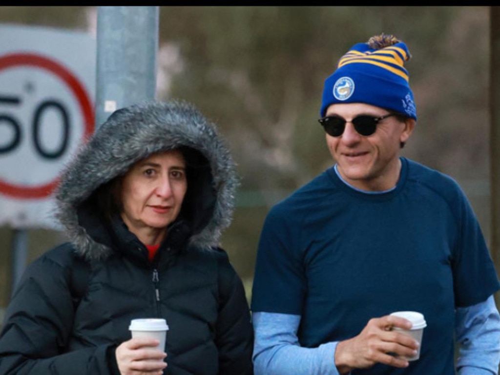 Gladys Berejiklian and Arthur Moses, who is a tragic Eels fan. Credit: Supplied.