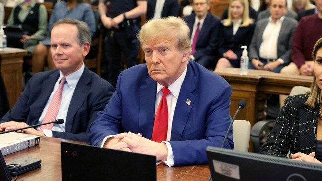 Trump in court last week during his civil trial for fraud. Picture: Getty Images