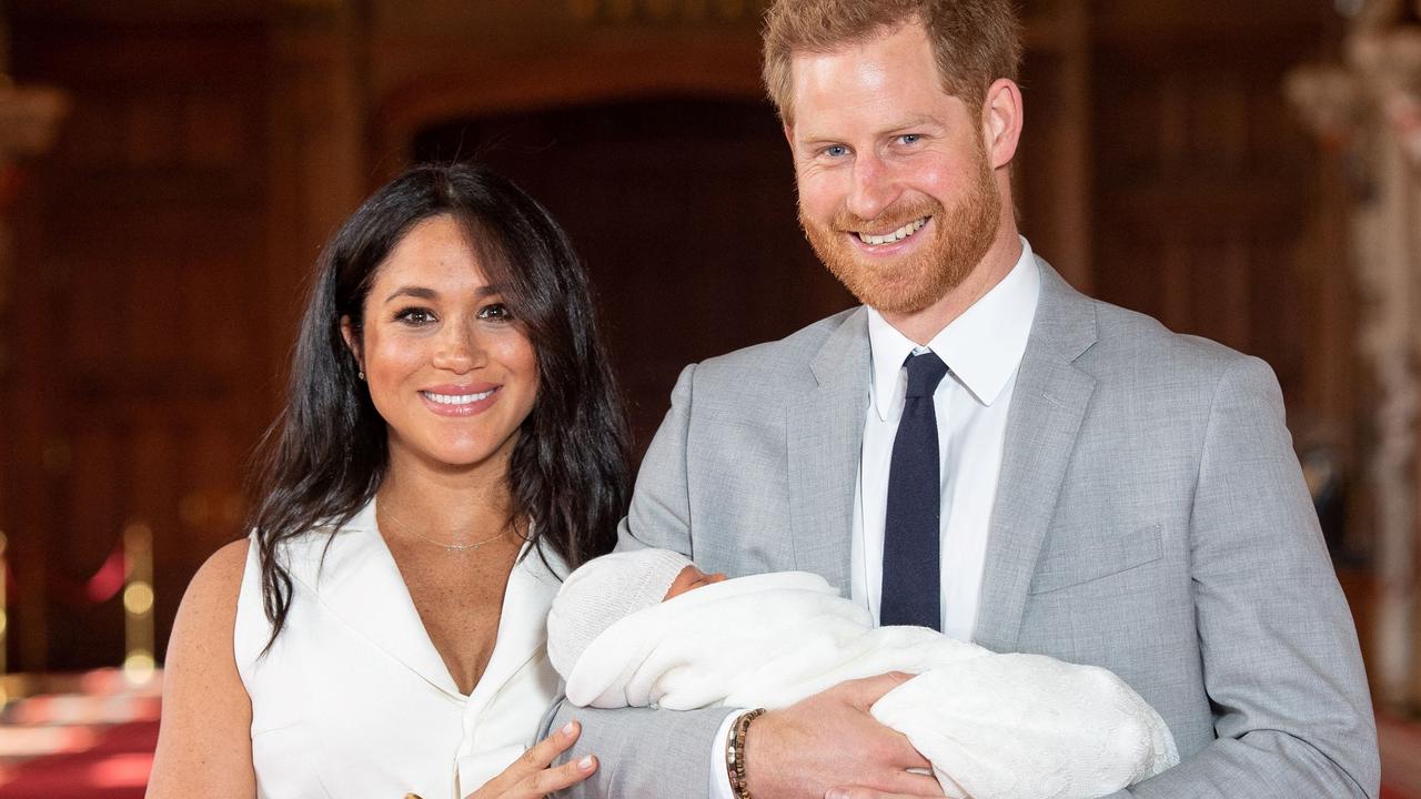 The picture of the family of three was absent from the Queen’s address. Picture: Dominic Lipinski/Pool/AFP