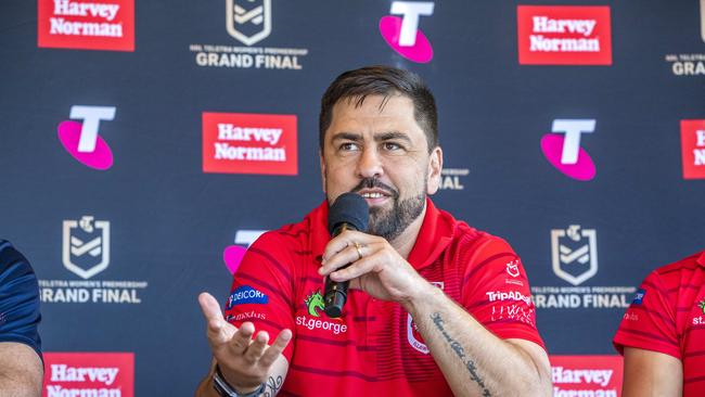 Jamie Soward wants the NRL to send more relevant examples of hip-drop tackles to female players to teach them how to improve their technique. Picture: Picture; Richard Walker