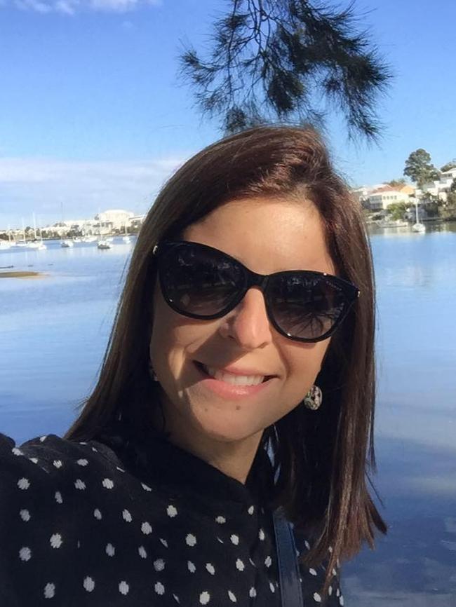 Cecilia Haddad takes a picture on Sydney Harbour. Picture: Facebook