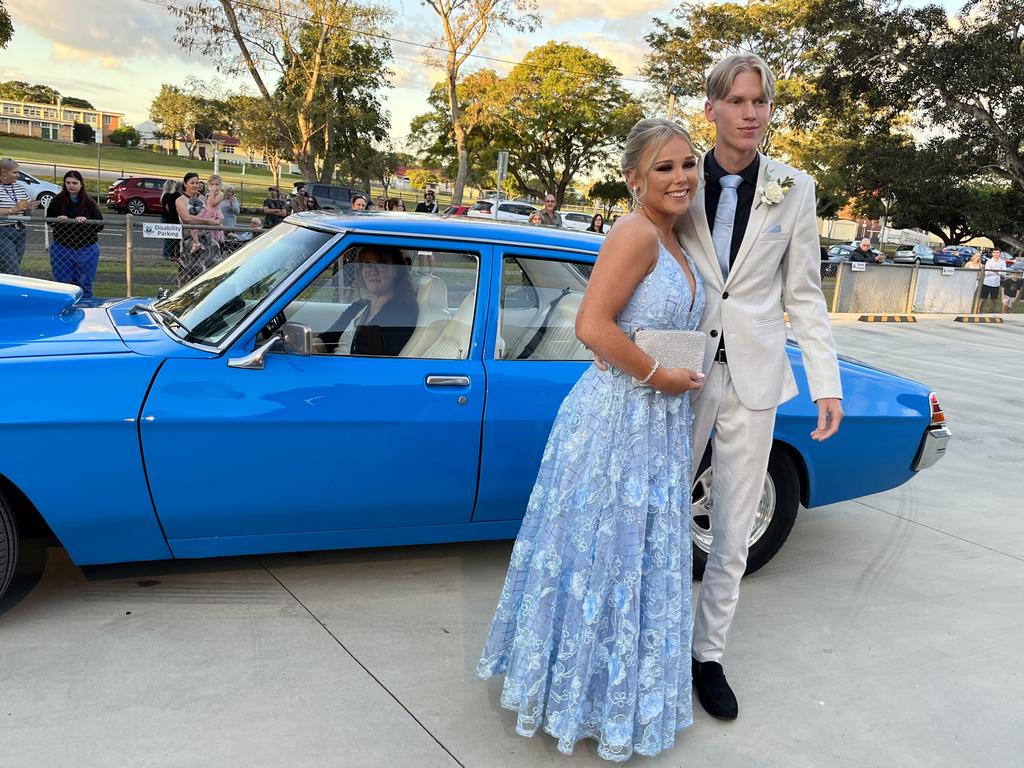 Students arrive at Maryborough State High School's formal.