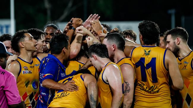 Wanderers men have struggled in the opening halves in their early 2023-24 NTFL matches. Picture: Celina Whan / AFLNT Media