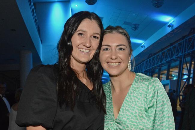 Abbey Williamson and Fiona Jones at ‘Deck the Halls’ Christmas celebrations at GCCEC, Broadbeach. Pic: Regina King