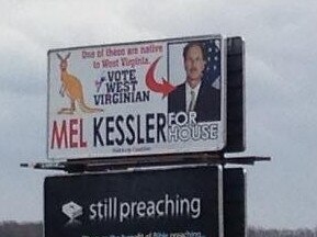 A billboard targeting Mick Bates in the 2014 election he won. Picture: Supplied