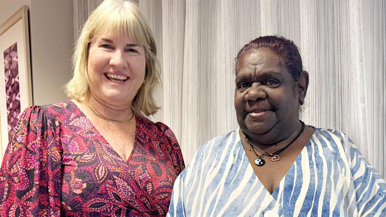 Chief Minister Eva Lawler with Labor's candidate for Barkly, Lizzie Hogan, ahead of the 2024 NT general election. Picture: Supplied.