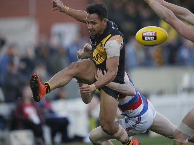 Sunday - Glenelg v Central District. Marlon Motlop. MUST CREDIT: CORY SUTTON