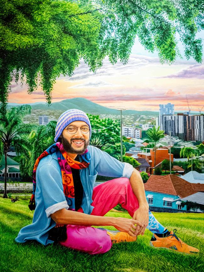 Martina Clarke’s winning painting of Jonathan Sriranganathan.