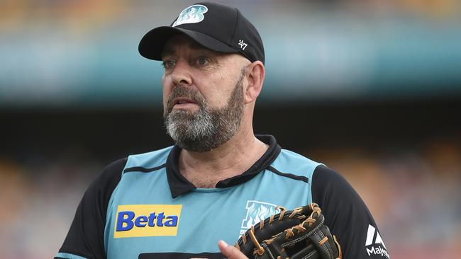 Brisbane Heat coach Darren Lehmann is recovering from a heart scare. Picture: Getty Images