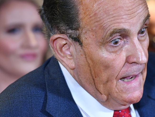 Donald Trump's personal lawyer Rudy Giuliani did not have a good week. Picture: AFP