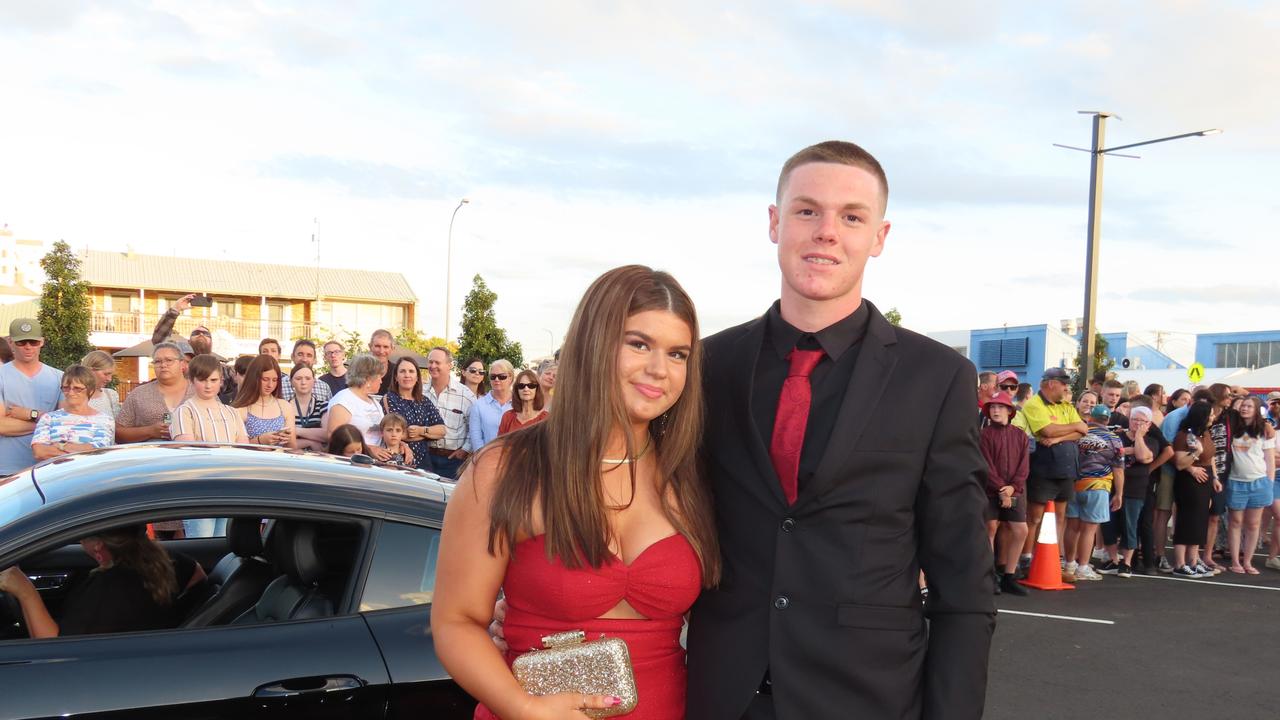 Students arriving at the Kingaroy State High School Formal at Kingaroy Town Hall on November 11.