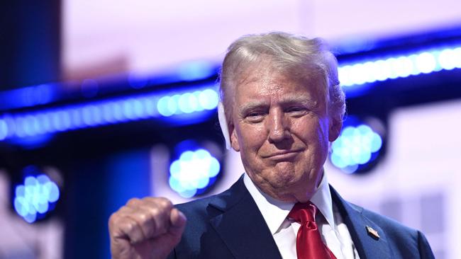 US former president and 2024 presidential candidate Donald Trump during the last day of the 2024 Republican National Convention. Picture: Brendan Smialowski / AFP