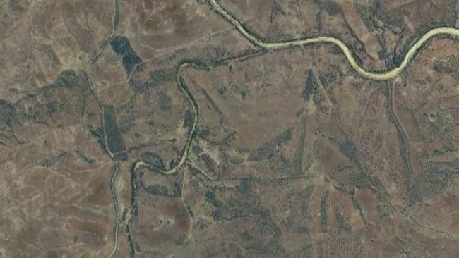 Approximate Google Earth view of 2864 Barram Road, Wuruma Dam, the proposed site for the North Burnett Renewable Energy Hub. Source: Google Maps.