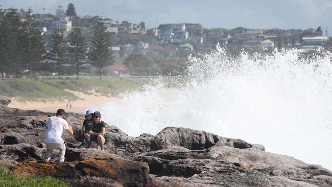 The swell has been caused by ex-tropical cyclone Seth off the Queensland coast. Picture: Richard Dobson