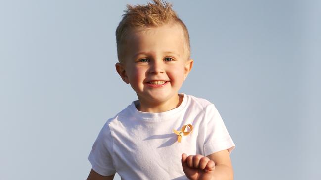 Charlie, 3, is cancer-free after being diagnosed with an aggressive cancer, known as neuroblastoma, as a baby. Picture: Nigel Hallett