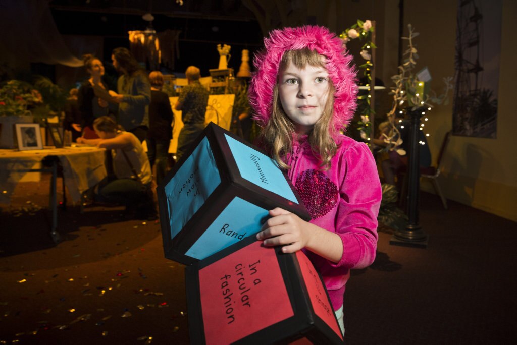 Bri Scantlebury explores the Garden of Curiosity of the Curious Arts Festival, Saturday, March 16, 2019. Picture: Kevin Farmer