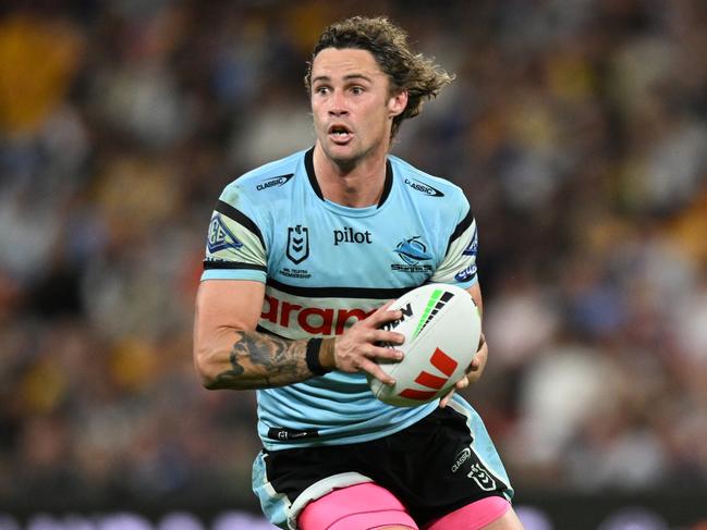 Nicho Hynes has shifted his entire focus to Cronulla’s premiership charge. Picture: NRL Images
