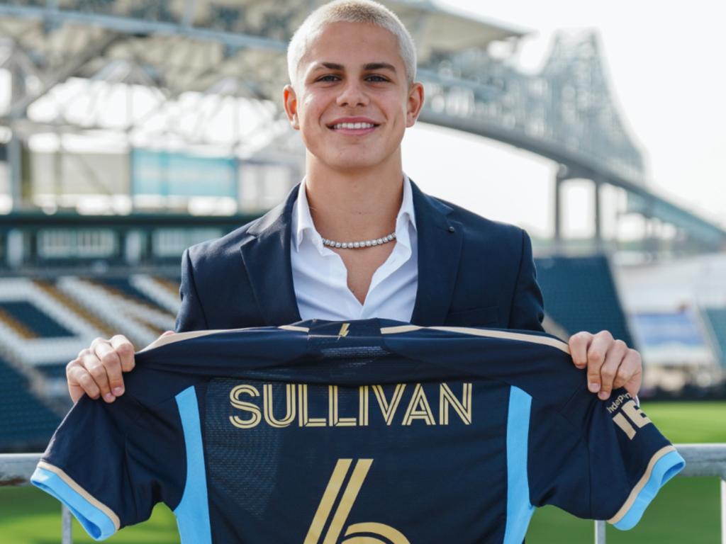Cavan Sullivan has signed for the Philadelphia Union and will later join Manchester City. Picture: @PhilaUnion