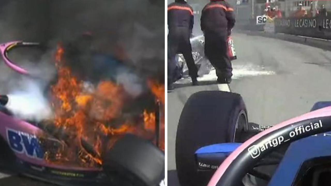 Jack Doohan's fiery wreck nearly resulted in a steward being run over by an F2 car.