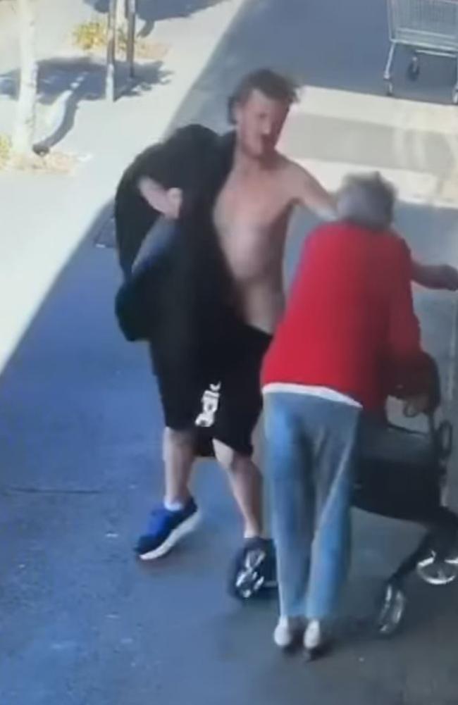 CCTV footage reveals the incident in Williamstown. Picture: Facebook