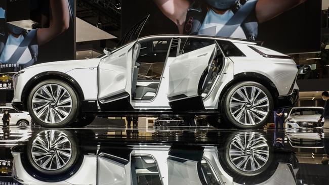 The General Motors Co. (GM) Cadillac Lyriq concept electric vehicle in 2021. Photo: Qilai Shen/Bloomberg