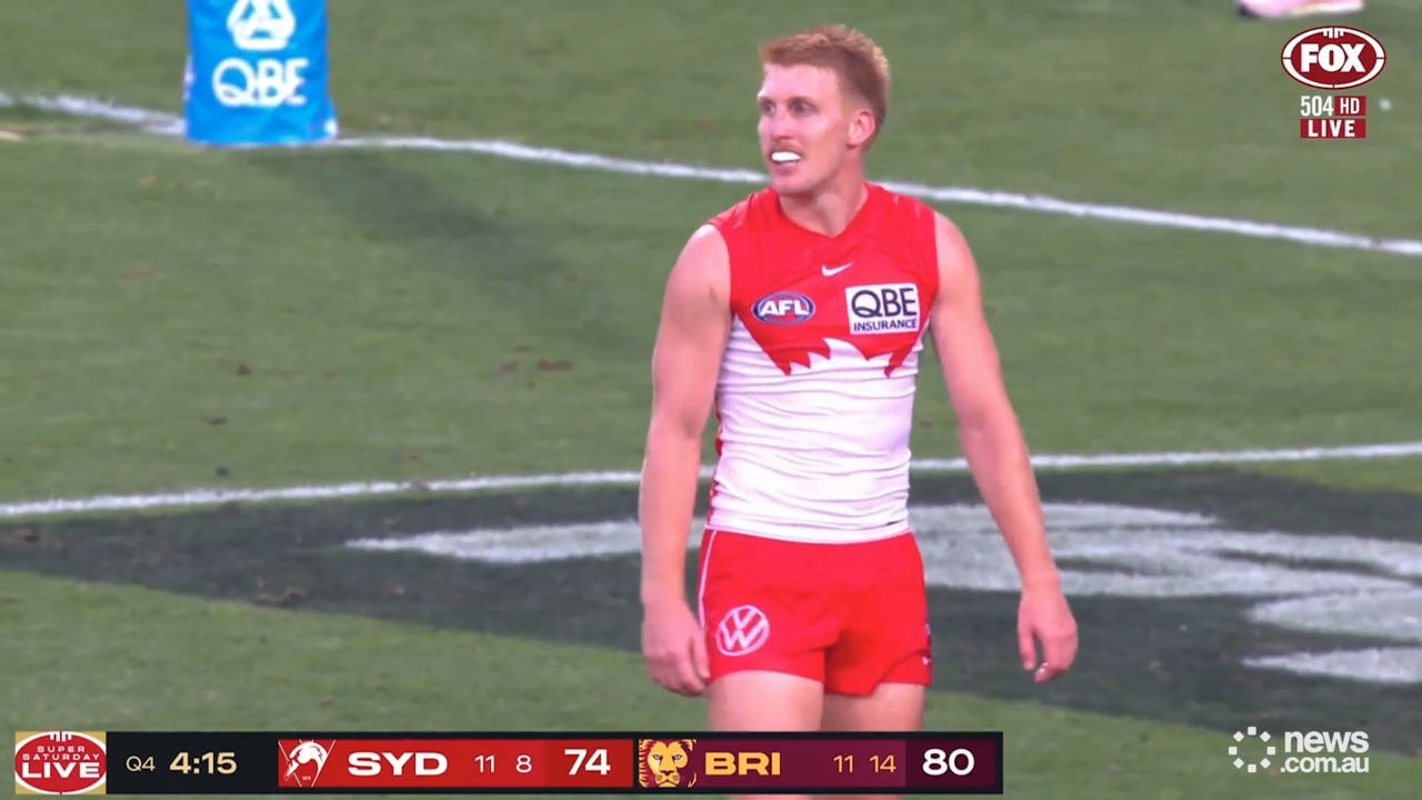 A howler from Sydney's Matt Roberts gifts Josh Dunkley a crucial goal