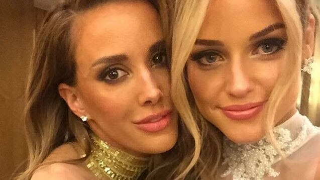 Jessie Habermann and Rebecca Judd at the 2015 Brownlow Medal ... "Babe town" Picture: Instagram