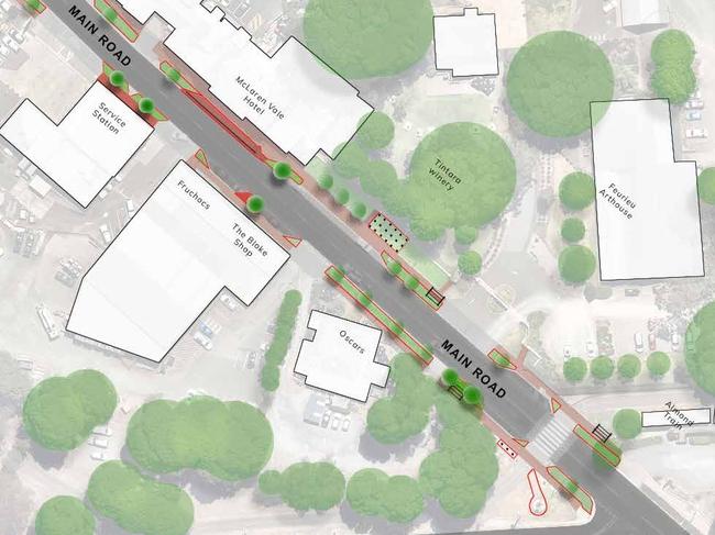 The section of Main Rd that would be revamped. Picture: Onkaparinga Council,