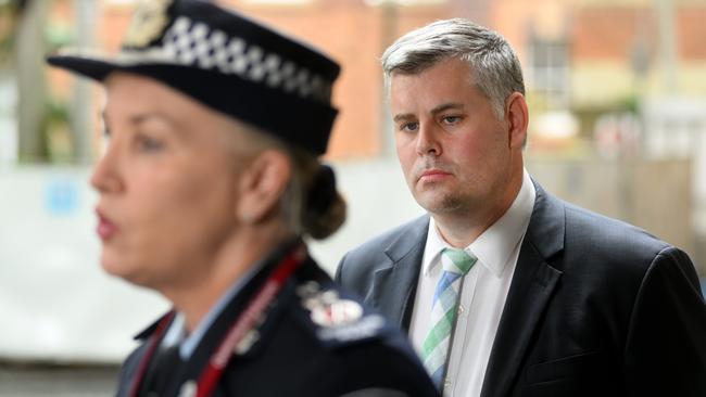 Police Commissioner Katarina Carroll and Police Minister Mark Ryan