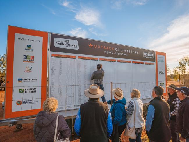 Outback Queensland Masters at the Quilpie Golf Club.