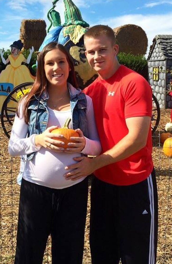 Yesterday, the Haleys posted a picture of them picking pumpkins.