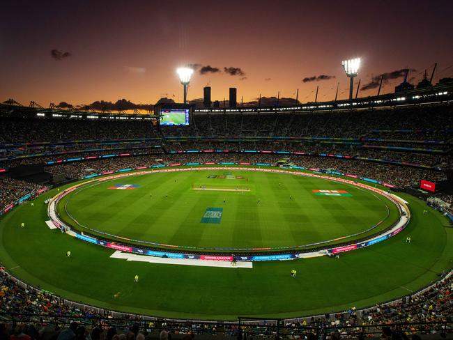 The packed MCG. Picture: Mark Stewart.