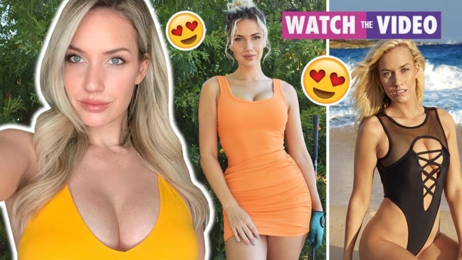 Paige Spiranac turns heads in busty red carpet look for LA golf event;  picture gallery inside