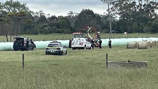 Emergency services were called to the scene of a farming incident in Jack River where a woman was injured and flown to hospital on Wednesday, November 13, 2024. Picture: Jack Colantuono