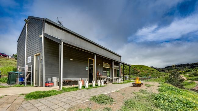 One of the property’s many outbuildings.