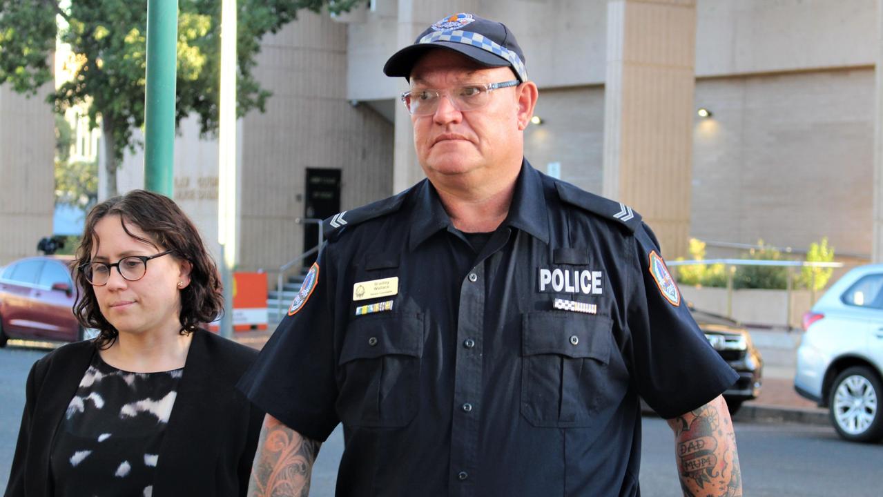 NT Police Senior Constable Brad Wallace told the coroner on Tuesday that Australia’s public outcry, anger and disgust when women and children were murdered was noticeably absent when the victims were Aboriginal Territorians. Picture: Jason Walls