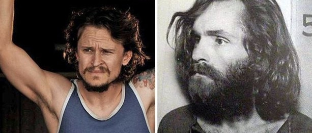 Cult … actor Damon Herriman plays Charles Manson in Netflix drama series, Mindhunter and Quentin Tarantino’s film, Once Upon A Time In Hollywood. Picture: Supplied