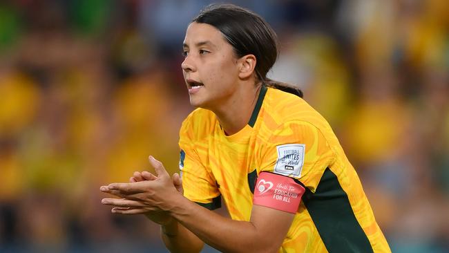 Sam Kerr. Photo by Justin Setterfield/Getty Images.